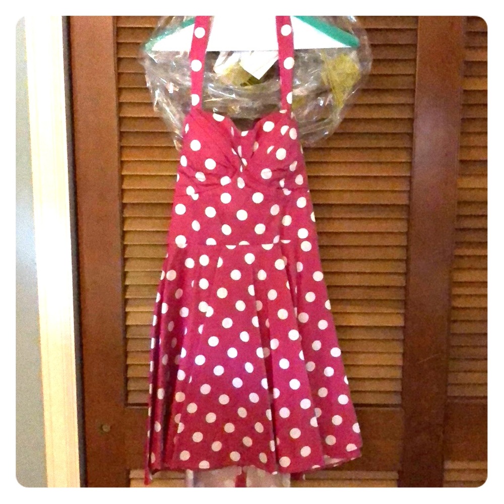 Pink Polka Dot Dress